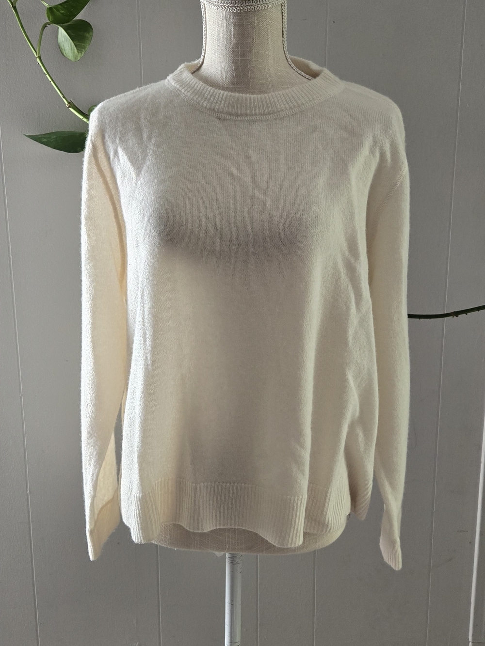 Reformation Cream Crewneck Sweater